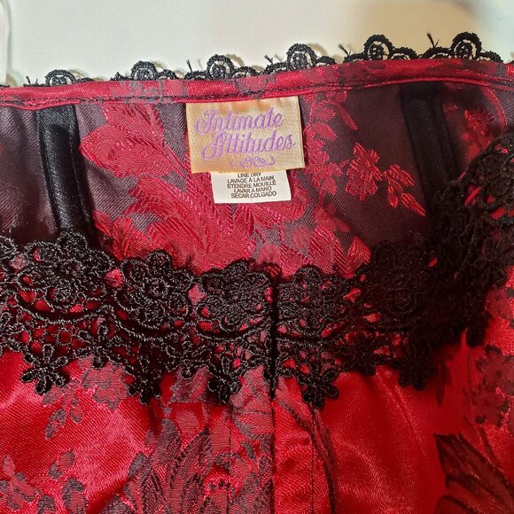 Red & Black Bustier Corset( 44) NWT - Picture 5 of 9